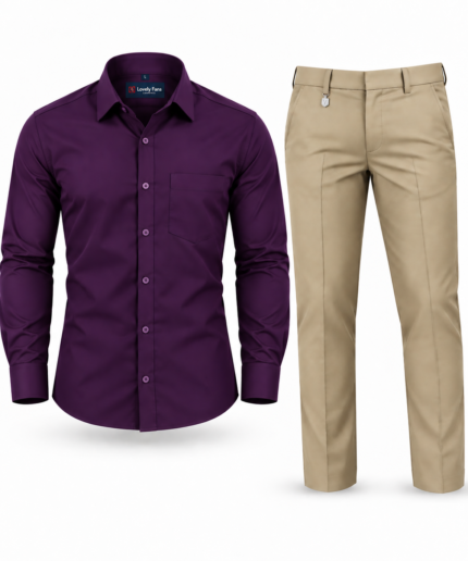 Purple + Beige