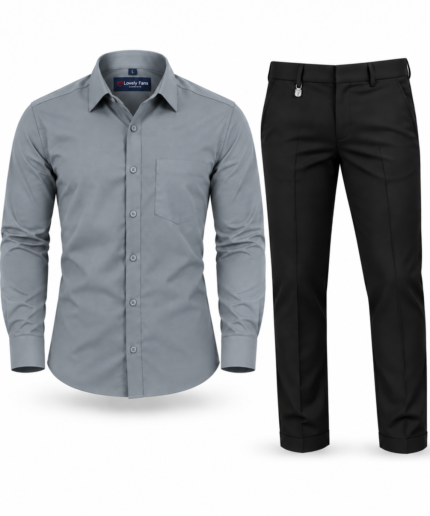 Silver Grey + Black