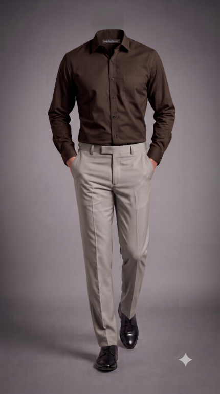 Chocolate Brown + Ash Grey
