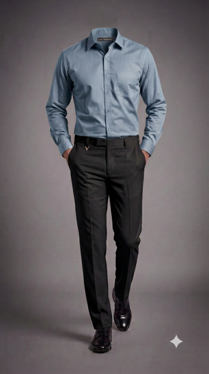 Steel Blue + Black